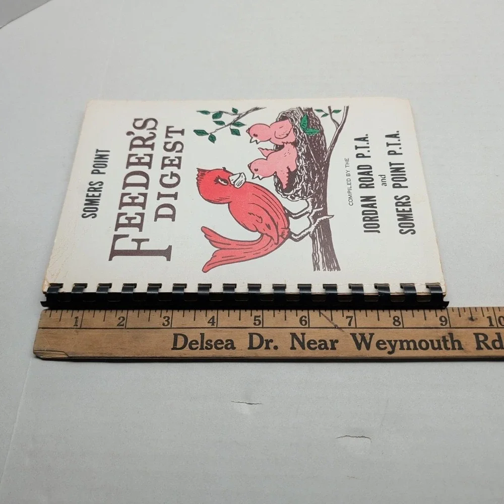 Feeder's Digest Community Cookbook Jordan Road PTA‎ Somers Point NJ 1969
